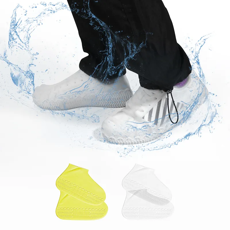 Высококачественная оптовая продажа переносная силиконовая резиновая Водонепроницаемая Крышка для дождевой обуви многоразовая резиновая силиконовая крышка для ботинок