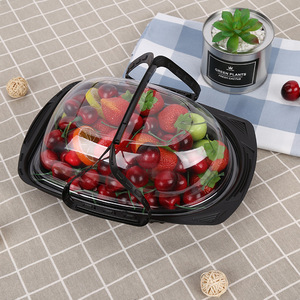塑料托盘取走食品容器烤鸡盒带盖<span class=keywords><strong>Pp</strong></span>高渗透食品包装盒