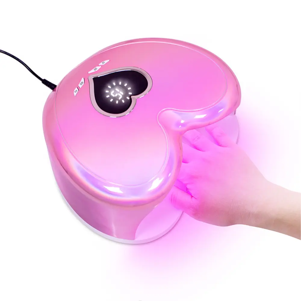 Производитель розовая УФ-лампа для ногтей ультрафиолетовая Светодиодная лампа для ногтей Сердце ногтей ультрафиолетовая Светодиодная лампа