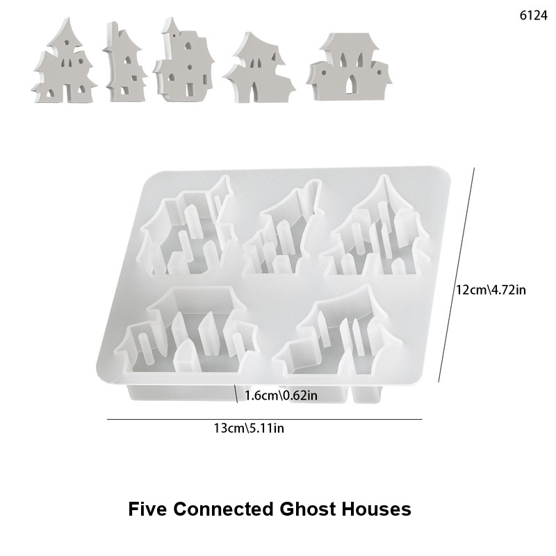 Five Connected Ghost Houses 6124