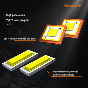Formül Leopard 5 için Aozoom sis lambası yükseltme sarı sis lambası aksesuarları projektör Lens 3000k 4300k 6000k Led sis lambası - Product Image 6