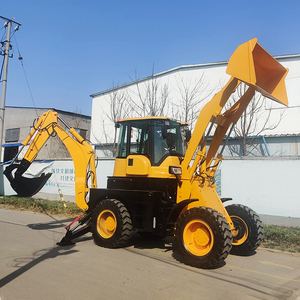 Retroexcavadora 4WD de cambio profesional directa de fábrica usada Máquina de excavación y carga de 8 toneladas - Product Image 2