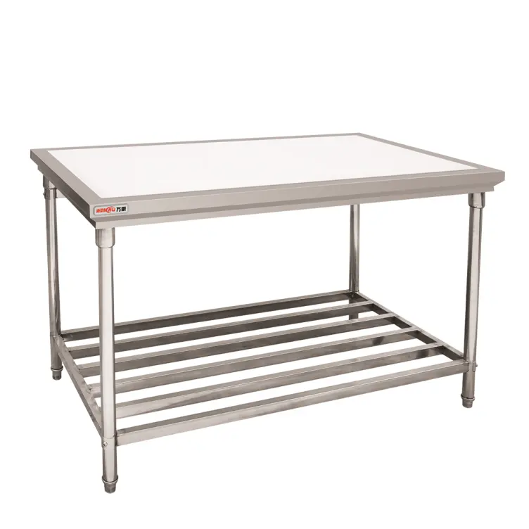 Bloque de carnicero industrial de acero inoxidable, mesa de trabajo para carne, mesa de corte para preparación de alimentos comerciales, banco de trabajo resistente, fábrica