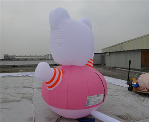 Şişme hello kitty kedi karikatür balon, dev reklam balon dekorasyon için K2095
