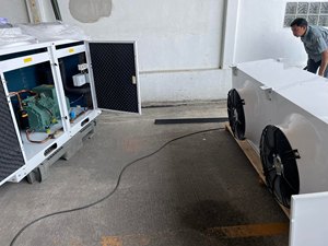 Deniz ürünleri soğuk depolama için 220V/60H patlama donma soğuk saklama kutusu tipi üst deşarj kaydırma ünitesi kompresörler yoğuşmalı ünitesi - Product Image 3