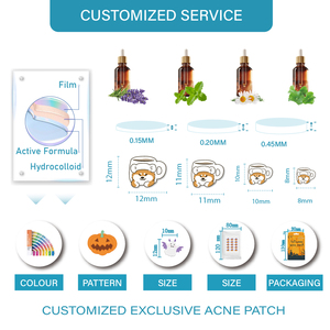 AK thiết kế Hydrocolloid chấm đốm mụn trứng cá các bản vá lỗi gương hộp cho tất cả các loại da - Product Image 4