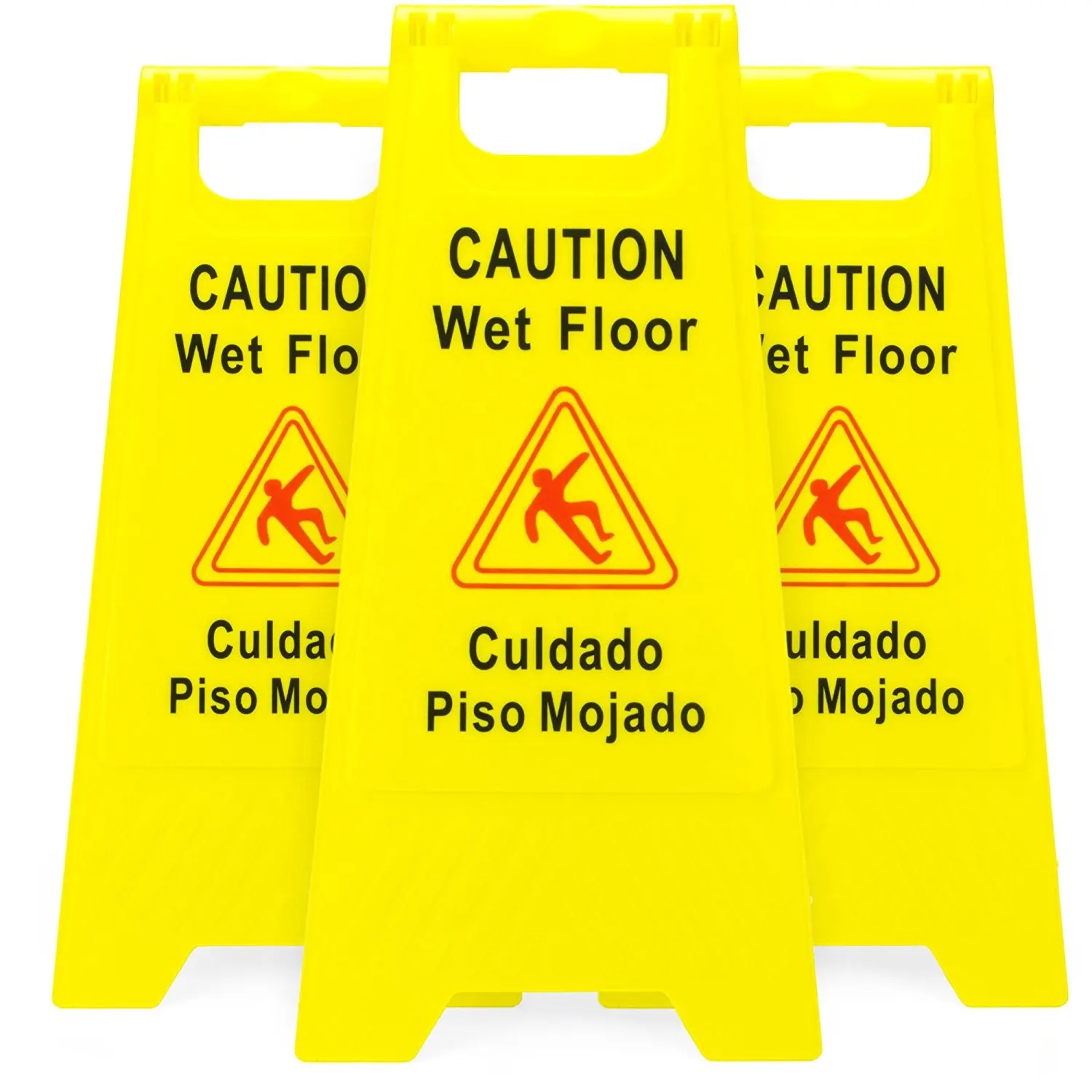 Segnale di avvertimento per pavimento bagnato in plastica segnale di avvertimento A-Frame 24 pollici di altezza perfetto per la sicurezza nei ristoranti e ovunque con una fuoriuscita