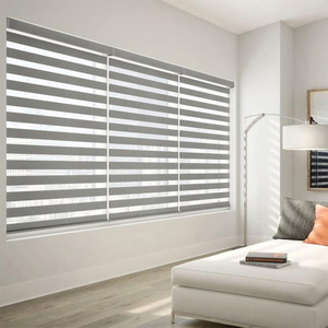Tuya Alexa motorizado Blackout Roller Shade cortina inalámbrica eléctrica inteligente cebra persianas para Windows - Product Image 2