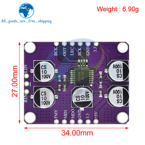 PCM1808 105dB SNR Audio Stereo ADC Single-Ended-Analogeingangs-Decoder 24-Bit-Verstärkerplatinen-Player-Modul - Product Image 2
