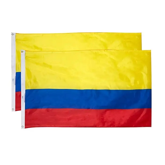 2023 Novo Prodyct Qualquer Tamanho Colômbia Molvoda Campanha Romênia País Azul Amarelo Bandeira Vermelha