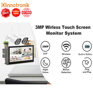 Innotronik Smart Touch Screen NVR Kits Wifi <strong>IPC</strong> <strong>Camera</strong> Video Wireless CCTV System 4CH 8CH Wireless 10 Inch LCD Display 3MP HD - Product Image 4