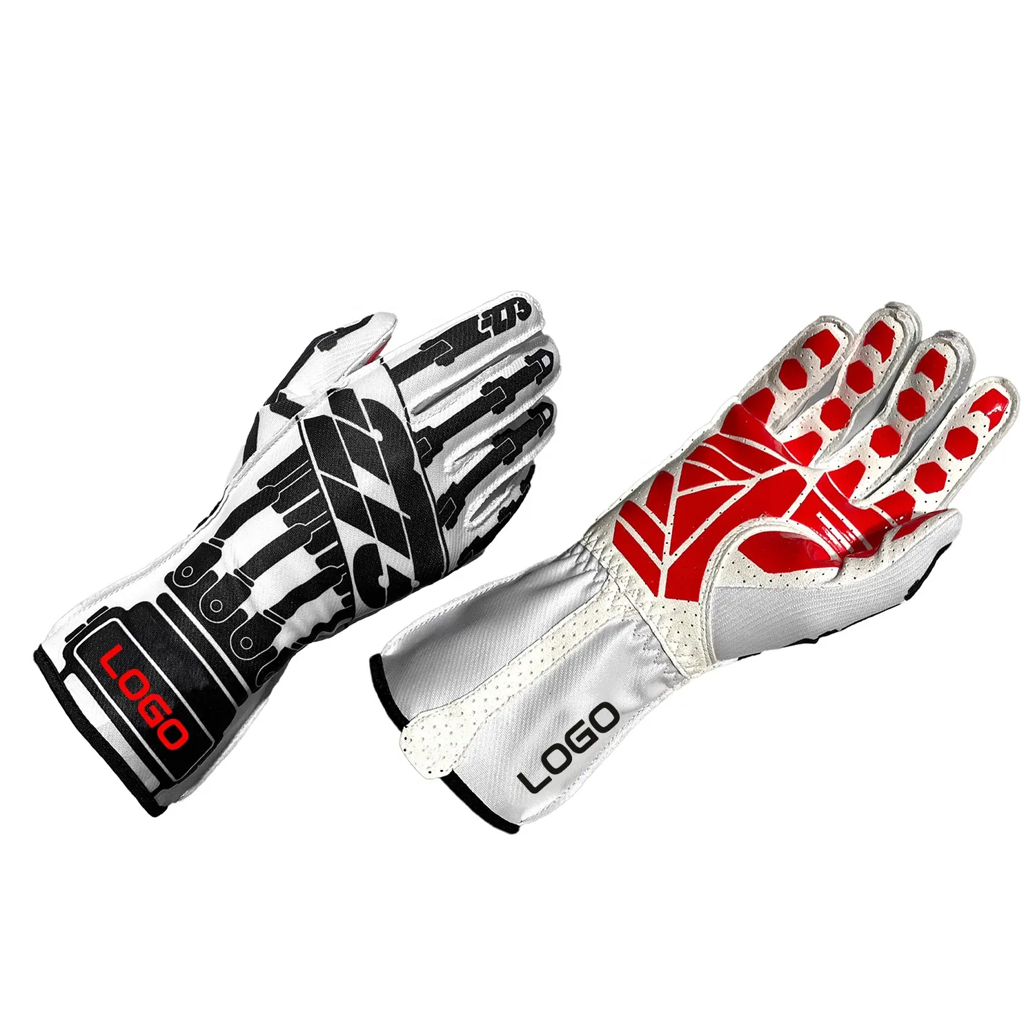 Wholesale Price Best Quality Performance Kart Racing Gloves Full Finger Extensively Windproof Customized Kart Gloves