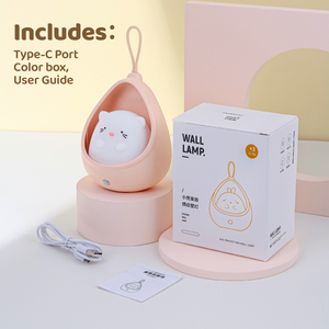 壁灯小型定制儿童家用u盘充电灯ABS + 电脑床头灯母乳喂养触摸控制白色夜灯