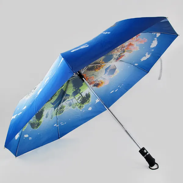 Large gamme de styles facile à transporter excellente qualité trois parapluie automatique pliant