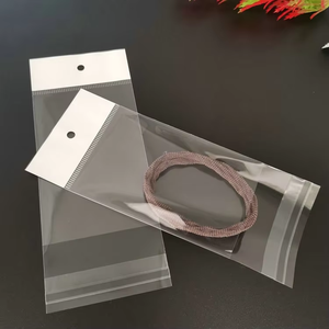 Customized Printing Clear Self Adhesive Hanging <strong>Header</strong> Plastic <strong>Bag</strong> OPP <strong>CPP</strong> PP PE Cellophane Sock Craft Notebook Packaging <strong>Bag</strong> - Product Image 5