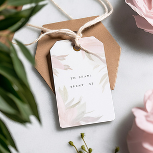 Etiqueta colgante con logotipo impreso en ropa de camisa, etiqueta colgante personalizada, juego de etiquetas oscilantes de lujo, etiquetas de papel de diseño colorido para ropa - Product Image 2