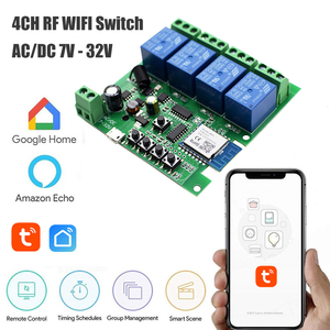 4つのリレーAC/DC7-32VTuyaスマートスイッチ/WIFIリモートコントロールモジュール - Product Image 2