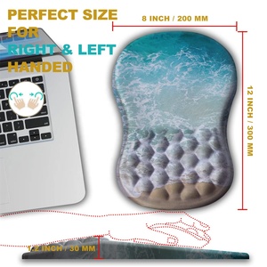 87/104 Keys Anti-Slip Cartoon Memory Foam <strong>Keyboard</strong> Pad with Wrist Rest Silicon Material Support Mat for Comfortable <strong>Computer</strong> <strong>Use</strong> - Product Image 4