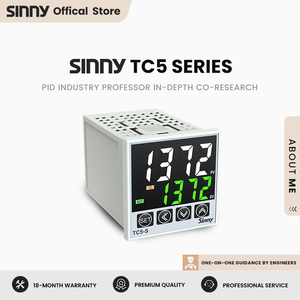 Sinny TC5-S 48*48 1/2アラーム4-20mA出力RS485ユニバーサル入力機能デジタルPID温度コントローラオーブンサーモスタット - Product Image 3