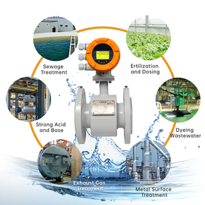 Universal <strong>Solution</strong> <strong>4</strong>-20mA Output Electromagnetic Flowmeter Battery Powered for Product Transportation and Storage - Product Image 1