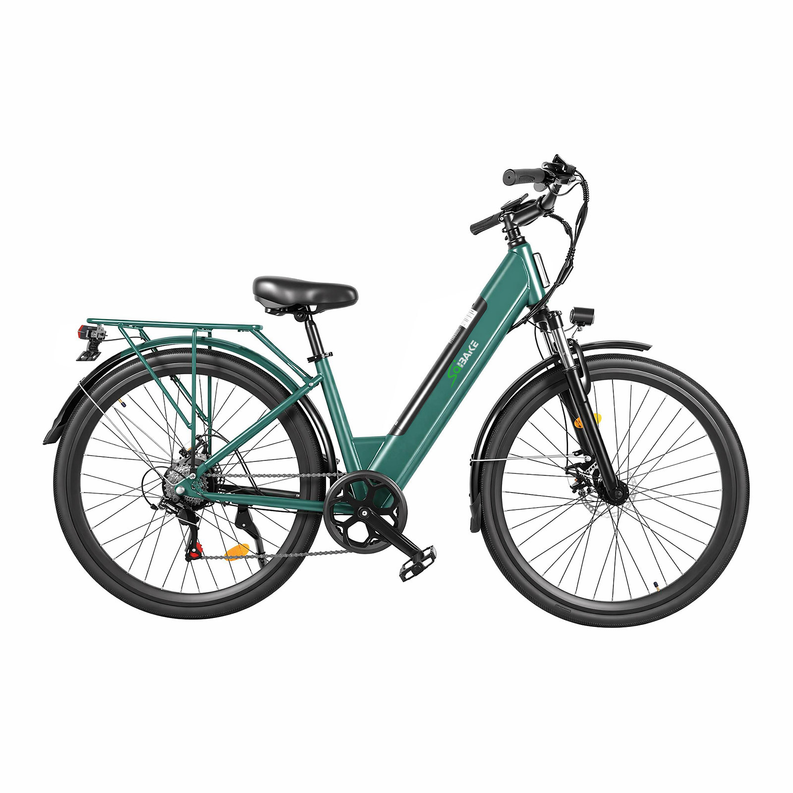 Vélo électrique vert