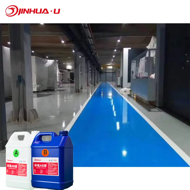 Transparante Epoxy Vloer Vernis Verf op Terrazzo Vloer