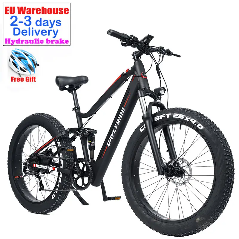 Bicicleta elétrica profissional, de alta qualidade, suspensão completa, ebike, mountain bike, 750w, 1000w, gorda, bicicleta elétrica