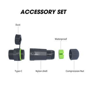 PRADYKOO Custom <strong>24pin</strong> IP68 Waterproof Electrical Connector <strong>Adapter</strong> M8 M12 Model Copper Metal Nylon Type-C Male/Female Connectors - Product Image 6