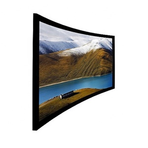 200 Inch 16:9 <strong>Curved</strong> Projector Home Theater <strong>Fixed</strong> Wall Projection <strong>Screen</strong> for Flight Simulator - Product Image 1