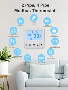 Comfurter 24 В 0-10 В EC вентилятор отеля hvac fcu RS485 modbus умный дом цифровой термостат с подогревом контроллер температуры программируемый - Product Image 2