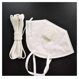 Cordones de banda para la oreja de poliéster redondo/plano blanco de 3mm y 4mm, cuerda elástica de nailon Spandex de 5mm para cordones de mascarilla médica - Product Image 5