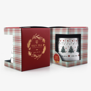 Beautiful Mug Packaging <strong>Box</strong> with <strong>Display</strong> <strong>Window</strong> Foldable Paper <strong>Box</strong> - Product Image 2