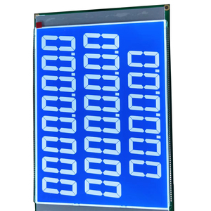 ROHS benutzerdefinierte STN negativ blau LCD monochrome 6 Stellen 7 Segmente lcd-Panel-Anzeigen-Module für Kraftstoffspender - Product Image 3
