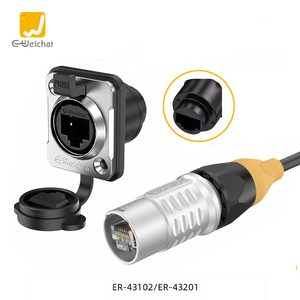 יציאת רשת עמיד למים מחבר Snap-on רשת כבל הרחבה מתאם התעופה <span class=keywords><strong>Rj45</strong></span> שקע תקע תקע - Product Image 1