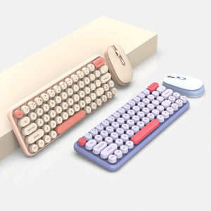 Tastiera universale senza fili di alto valore Set di Mouse per ufficio giochi USB interfaccia nuova per applicazioni Desktop elegante per le ragazze - Product Image 4