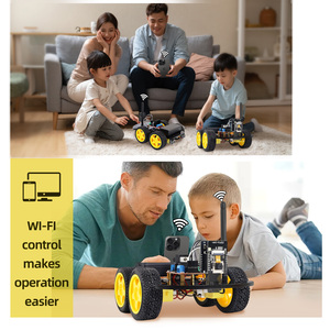 ESP32-CAMスマートカーDIYプログラマー初心者ロボット車ロボット4WD監視カメラロボットキット - Product Image 4