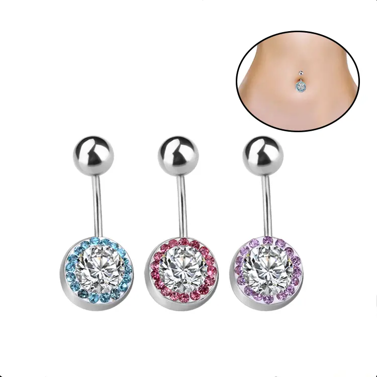 Hot Sale Sexy crystal belly button rings navel piercing banana curve barbell piercing jewelry for women