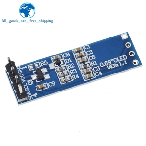 0,69 Zoll 96x16 OLED-Anzeige modul Weißes Display 0,69 "SSD1306 LCD-Bildschirms teuer karte Für Arduinos 3-5,5 V IIC-Schnitts telle
