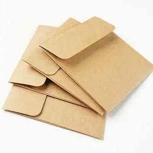 Umwelt freundlicher Logo-Druck aus recyceltem Karton Umschlag Kraft String Krawatte Umschlag - Product Image 6