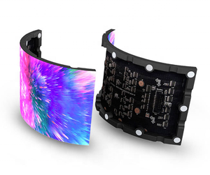 P2 P1.8 P1.5 pubblicità interna pieghevole a colonna rotonda curvo con schermo a Led morbido pannello a parete P2.5 modulo Led flessibile - Product Image 3