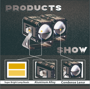SENLO son X1 artı 50W LED araba far çift renkli Mini sürüş spot sis lambası projektör motosiklet aydınlatma sistemleri için - Product Image 2