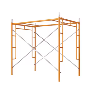 Andamio moderno de acero galvanizado movible de dos capas con escalera Marco de nuevo diseño para talleres Material de acero Q235 - Product Image 3