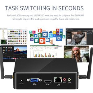 HLY Computer i5 7267U 4200Y 4GB RAM 120GB SSD VGA WiFi-Büro verwenden Small Tower Desktop-Computer i3 i7 Mini-PC für Win10 - Product Image 4
