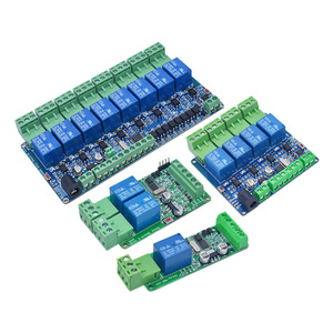 Modulo relè 5V 12V 24V Modbus Rtu 1 2 canali RS485 TTL comunicazione 1 modulo relè di ingresso 2 vie