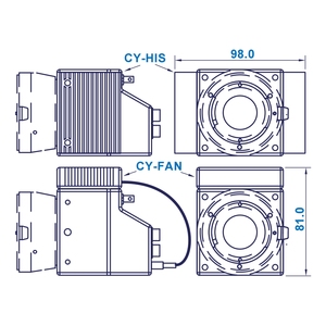 Optronis Cyclone-65-70-M /c ความละเอียดสูง65MP coaxpress ข้อมูล25 gbit/s เครื่องเครื่องมือเลนส์กล้องอุตสาหกรรมความเร็วสูง
