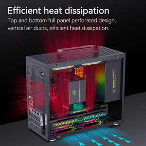 Snowman 013 <span class=keywords><strong>Micro</strong></span> M-ATX <span class=keywords><strong>PC</strong></span> trường hợp hoàn toàn thông gió luồng không khí <span class=keywords><strong>mini</strong></span> chơi game trường hợp Tempered Glass USB3.0 ITX mATX Bo mạch chủ nhôm - Product Image 6