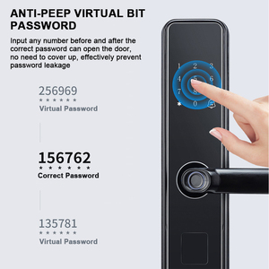 Electronic Keyless Finger Print Smart Locks Password Digital Fingerprint Door Handle Lock with <strong>Code</strong> and Key for Home - Product Image 5