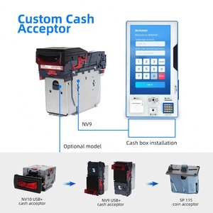 SSwipe Card <strong>Reader</strong> Flat Touch Screen Rfid/nfc Card Qr Barcode Scan Cashless Payment Self Order Pizza Kiosk Machine - Product Image 2