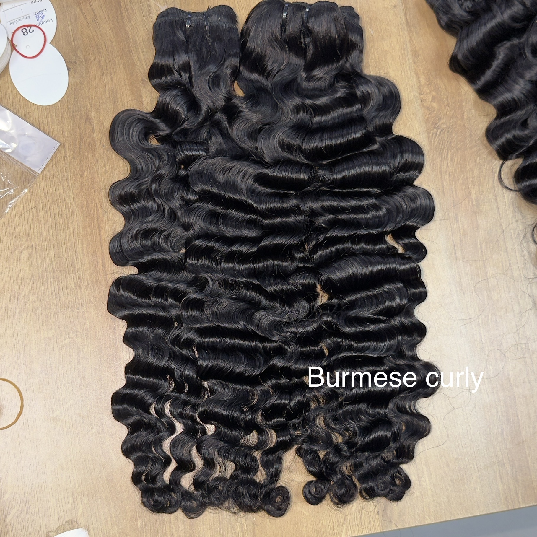 Lot de mèches bouclées birmanes, 1 pièce