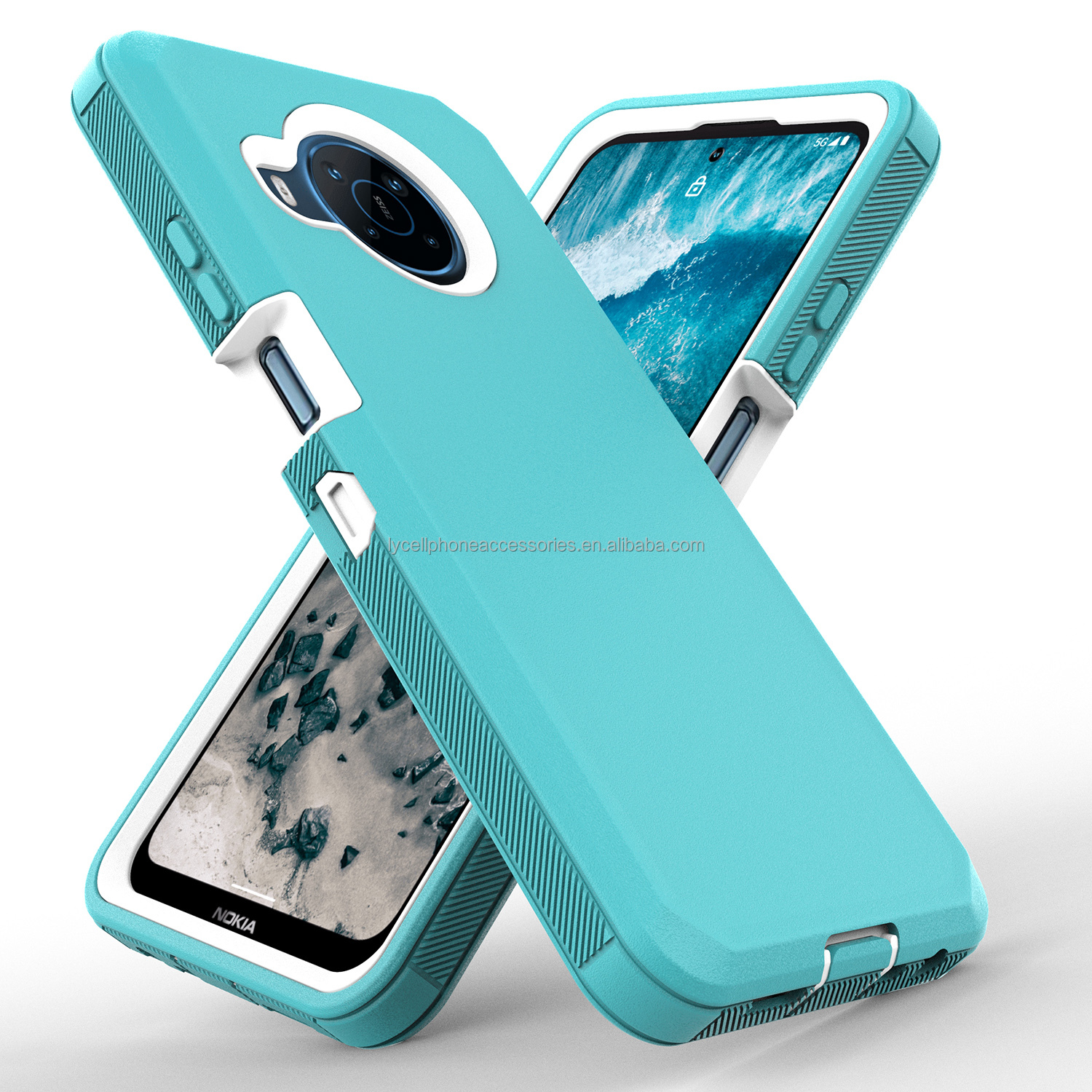 teal+white